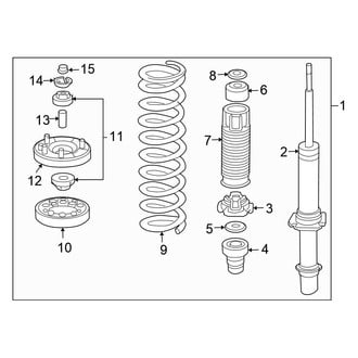 Honda OE - Front Suspension - Struts & Components