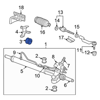 Honda OE - Right Rack and Pinion Mount Bushing