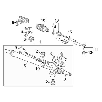 Honda OE - Steering Gear & Linkage (Hydraulic)