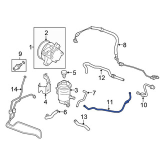 Honda OE - Power Steering Return Hose