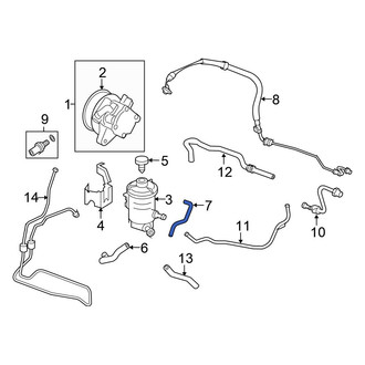 Honda OE - Power Steering Reservoir Hose