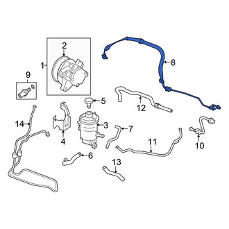 Honda OE - Power Steering Pressure Hose