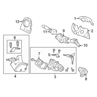 Honda OE - Steering Column - Shroud, Switches & Levers