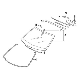Honda OE - Windshield - Glass
