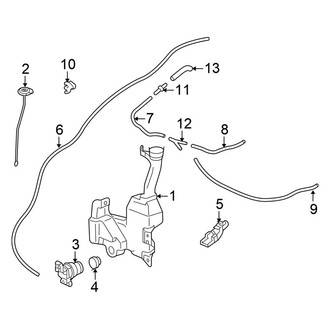 Honda OE - Windshield - Wiper & Washer Components (Washer Components)