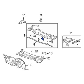 Honda OE - Right Cowl Cover Clip