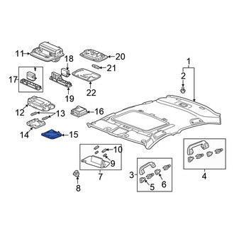 Honda OE - Left Map Light Lens