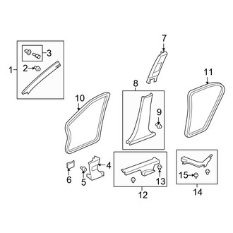 Honda OE - Pillars, Rocker & Floor - Interior Trim
