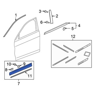 Honda OE - Front Left Door Molding