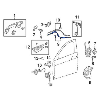 Honda OE - Front Door Latch Cable