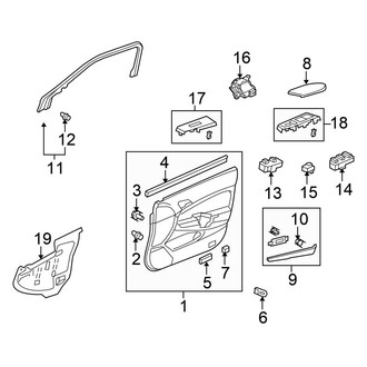 Honda OE - Front Door - Interior Trim