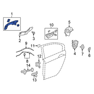 Honda OE - Front Left Outer Exterior Door Handle