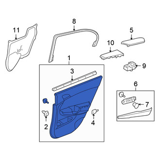 Honda OE - Front Right Inner Door Interior Trim Panel
