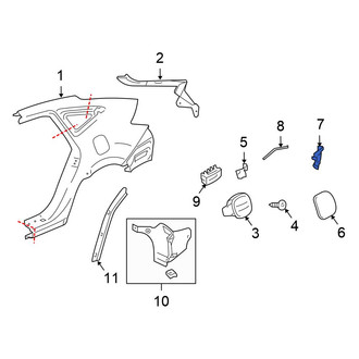 Honda OE - Rear Fuel Filler Door Lock Actuator