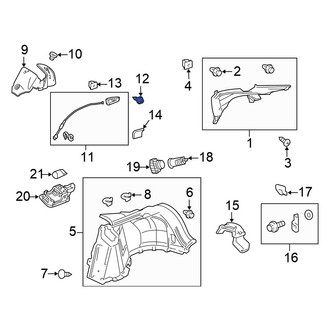 Honda OE - Inner Interior Door Handle Screw