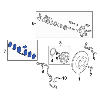 Honda OE - Rear Disc Brake Pad Set