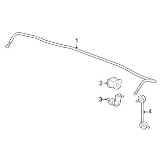 Honda OE - Rear Suspension - Stabilizer Bar & Components (FWD 2.4L)