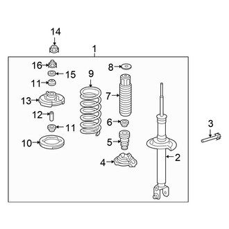 Honda OE - Rear Suspension - Struts & Components (AWD)