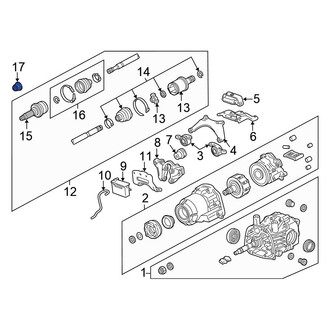 Honda OE - Rear CV Joint Nut