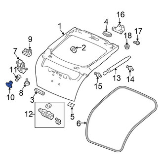 Honda OE - Rear Liftgate Lock Striker Plate