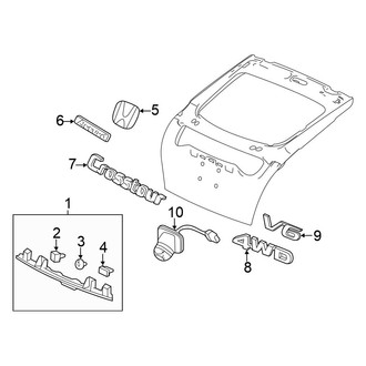 Honda OE - Lift Gate - Exterior Trim