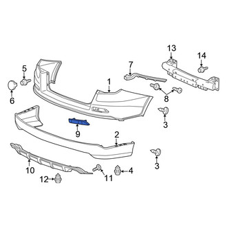Honda OE - Rear Left Reflector Panel