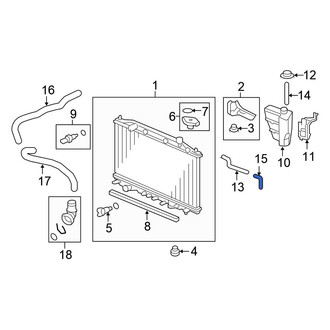 Honda OE - Engine Coolant Reservoir Hose Adapter