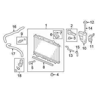 Honda OE - Cooling - Radiator & Components (2.4L)
