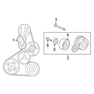 Honda OE - Cooling - Belts (2.4L)