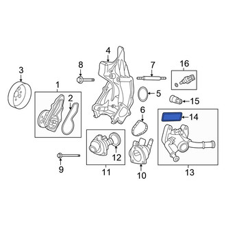 Honda OE - Engine Coolant Outlet Gasket