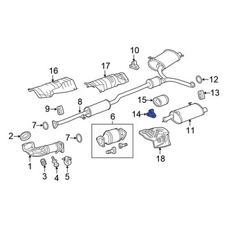 Honda OE - Rear Left Exhaust System Hanger
