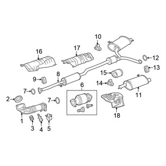 Honda OE - Exhaust System - Exhaust Components (2.4L)