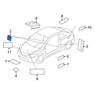 Honda OE - Air Bag Information Label