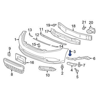 Honda OE - Bumper Guide Screw