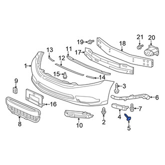 Honda OE - Bumper Guide Screw