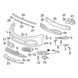 Honda OE - Fog Light Trim Nut