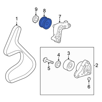 Honda OE - Accessory Drive Belt Idler Pulley
