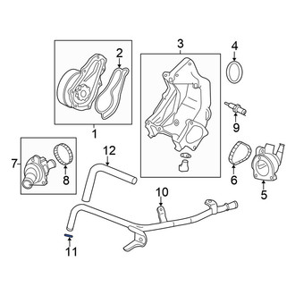 Honda OE - Engine Coolant Bypass Pipe O-Ring
