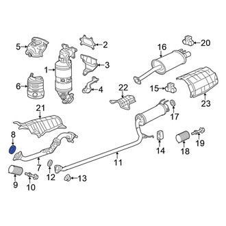 Honda OE - Rear Exhaust Tail Pipe Gasket