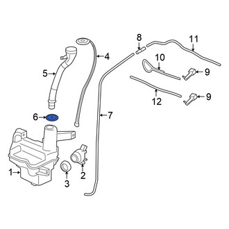 Honda OE - Washer Fluid Reservoir Filler Pipe Grommet