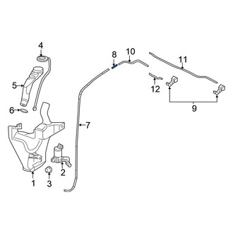 Honda OE - Windshield Washer Hose Connector