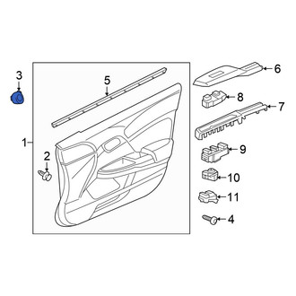 Honda OE - Door Interior Trim Panel Grommet