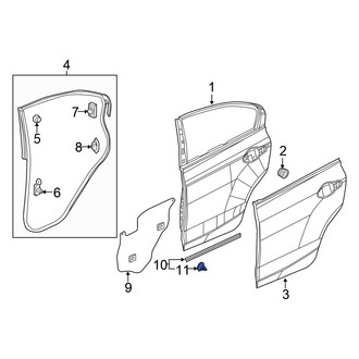 Honda OE - Door Interior Trim Panel Retainer