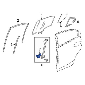 Honda OE - Front Right Window Motor