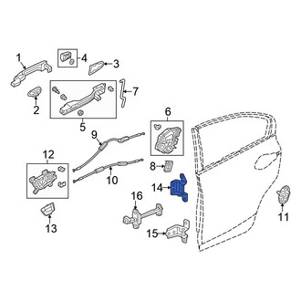 Honda OE - Front Left Upper Door Hinge
