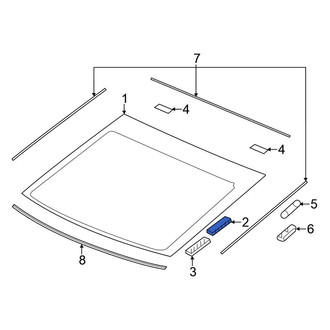 Honda OE - Back Glass Clip