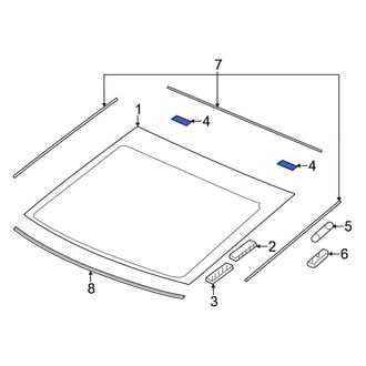 Honda OE - Back Glass Clip
