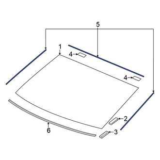 Honda OE - Side Panel Glass Seal