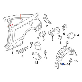 Honda OE - Bumper Cover Retainer