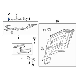 Honda OE - Roof Opening Trim Clip